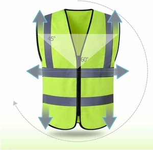 Chaleco de trabajo reflectante para hombre, ropa de trabajo de seguridad de alta visibilidad, transpirable, ligero, duradero, cómodo, ropa exterior informal - Product Image 3