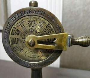 Latón antiguo 6 pulgadas Marine Metal Craft Ship Engine Room Telegraph Working Diseño náutico - Product Image 2