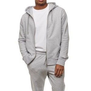 Custom New Men's Premium Jogging Chándal 100% Algodón Fleece Sportswear con estampado de diseñador y diseño de cremallera para el invierno - Product Image 1