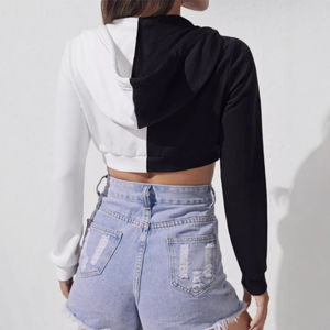 โรงงานขายส่งโดยตรง รับผลิตแบบ OEM ODM เสื้อฮู้ดดี้ผู้หญิงสำหรับฤดูหนาว ผ้าฟลีซ ไม่เป็นขุย ดีไซน์ใหม่ คุณภาพสูง - Product Image 4