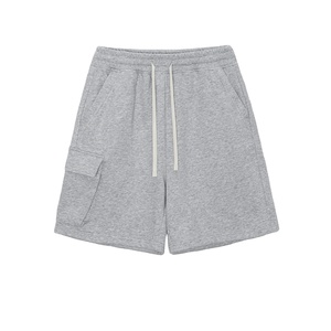 Logotipo personalizado multicolor Unisex algodón verano sólido venta al por mayor pantalones cortos de algodón para hombres - Product Image 1