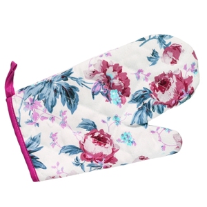 Coton biologique de couleur violette et blanche Fabricant de mitaines de four le plus vendu de meilleure qualité en Inde - Product Image 3