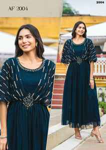 Designer Fancy <b>Indian</b> Outfit Stylish Ethnic Clothing Best <b>Fabric</b> Premium Stuff Gown With Embroidery Work Woman Fashion Exporter - Product Image 6