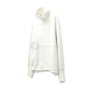 Winter Hip Hop Style Quarter Zip Women's <b>Sweatshirts</b> Polyester/Cotton Front Breathable Eco-Friendly Lined Drop-Shoulder Long - Product Image 2