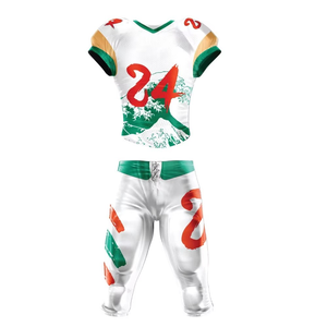 Ropa Deportiva de Fútbol Americano para Hombre, de Alta Calidad, Transpirable, 100% Poliéster, con Diseño de Colores Personalizados y Logotipo Personalizado, Servicio OEM a Bajo Precio - Product Image 4