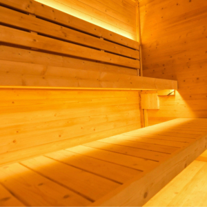 Cabine de sauna finlandaise extérieure pour 4 personnes en bois massif d'épicéa, salle de sauna à vapeur pour la maison - Product Image 6