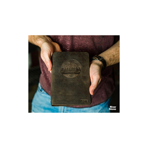 Journal en cuir véritable fait main, rechargeable, agenda de bureau, journal de voyage - Product Image 4