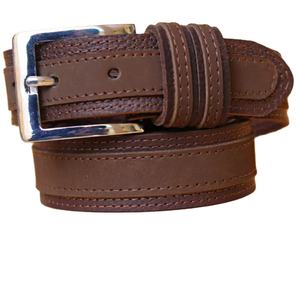 Vente chaude classique Vintage boucle ardillon ceintures en cuir de buffle pleine fleur ceintures en cuir véritable décontractées confortables du Pakistan - Product Image 2