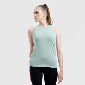 Débardeur de fitness personnalisé pour femme, couleur unie, respirant, écologique, séchage rapide, en coton, grandes tailles, décontracté, pour l'été, vente en gros - Product Image 2