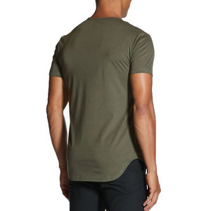 เสื้อยืดคอตตอน 100% แบบยูนิเซ็กซ์ คุณภาพสูง รับผลิตแบบ OEM พร้อมสกรีนโลโก้ เสื้อโอเวอร์ไซส์ สตรีทแวร์ ไซส์พลัส สีพื้น คอกลม เสื้อยืดผู้ชาย - Product Image 2