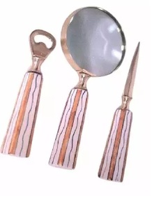 Nouvelle poignée en laiton pur, nouvelle loupe de luxe, design élevé et finition plaquée, loupe de décoration pour lecture de livre - Product Image 1