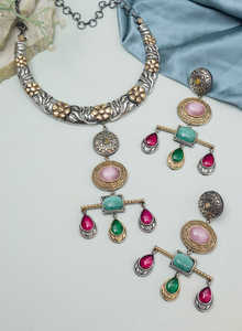 Fancy Style Kunvika Hasli <b>Necklace</b> Set for Women Elegant Ethnic Jewelry Trendy Fashion <b>Statement</b> Gift Affordable Quality - Product Image 2