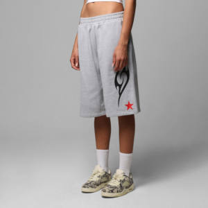 Short en Molleton de Coton 100% pour Homme Pantalon de Survêtement en Éponge Française à Motif Solide avec Sérigraphie Personnalisée Style Street Wear - Product Image 4