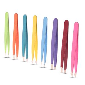 Pinzas de depilación de cejas de acero inoxidable resistentes al óxido, último diseño, instrumentos de belleza personalizados para el hogar - Product Image 1