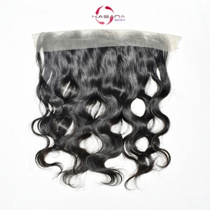 Extensions de cheveux humains indiennes pour femmes noires, couleur naturelle noire, 13*6 frontal, qualité brute, vente en gros, cuticules alignées, lisses - Product Image 2