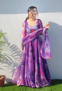 LATEST DESIGNER <b>ORGANZA</b> TABY <b>SILK</b> GOWN WITH DUPATTA - Product Image 4