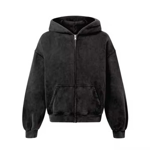 Top derniers sweats à capuche zippés pour hommes d'hiver solides - Product Image 2