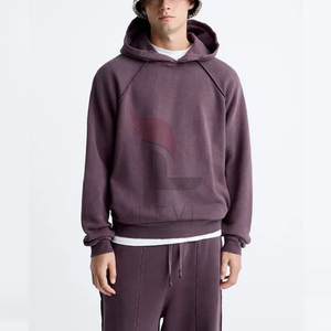 Ensemble de survêtement unisexe en molleton de coton respirant, personnalisé, avec sweat à capuche épais et pantalon de jogging pour le sport d'hiver - Product Image 2