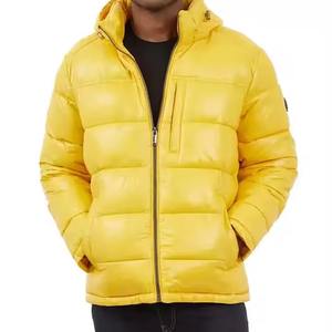 2025 hommes de haute qualité en Nylon doudoune Simple confortable brillant col montant veste d'hiver grande taille à la mode - Product Image 4