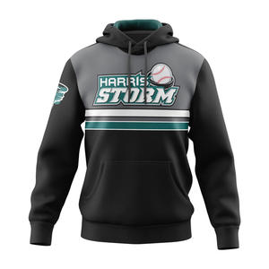 Sudaderas con capucha sublimadas de estilo universitario Vintage para hombre personalizadas, primavera 2025, diseños impresos digitales bordados, Material de poliéster/algodón - Product Image 4