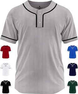 Camiseta de Béisbol de Manga Corta Personalizada MICR@TECH SPORTS, Color Personalizado, Cuello con 2 Botones, Ribete, Uniforme de Equipo MTS-BJ-013 - Product Image 4