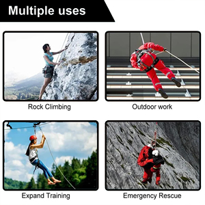 Top Selling Black 2mm Thick Nylon Kernmantle Hook From Indian Supplier for Climbing and Tour Outdoor Safety Activities - Product Image 5