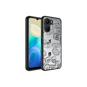 Housse de téléphone portable en silicone anti-rayures de luxe haut de gamme à motif miroir Vivo Y16 Travel Series pour la protection de l'appareil photo - Product Image 1