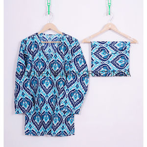 Robe de pyjama en coton à imprimé floral de style bohème pour femmes, vêtement de nuit long fait à la main pour l'été, doux, 100% coton, vêtement long pour l'automne - Product Image 2