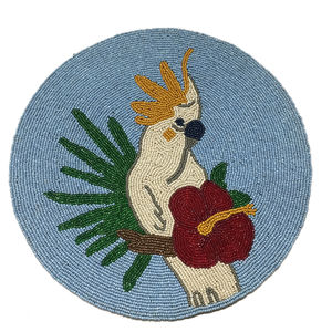 Posavasos y Manteles Individuales Bordados con Cuentas de Flores, Hechos a Mano, para una Decoración Festiva y Elegante en la Mesa - Product Image 1