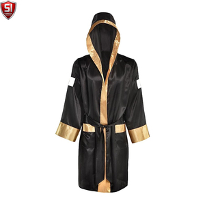 New Adult Men Boxing <b>Robe</b> <b>Satin</b> Customized Color & Logo High Quality Comfortable for MMA Fighting and Muay Thai - Product Image 2