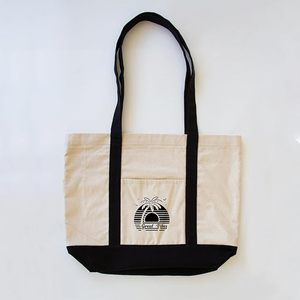 Eco-Friendly Portable <b>Beach</b> Tote Bag Summer Cotton <b>Canvas</b> Zipper Denim <b>Canvas</b> Solid Color Water Resistant Polyester <b>Canvas</b> - Product Image 2