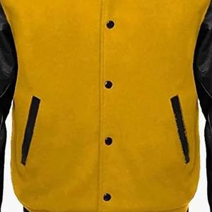 เสื้อแจ็คเก็ตบอมเบอร์ปักโลโก้ตามสั่งสำหรับผู้ชาย คุณภาพสูง ผลิตจากผ้าโพลีเอสเตอร์ถัก คอวี ปิดด้วยซิป ดีไซน์สำหรับฤดูหนาว กันน้ำ - Product Image 5