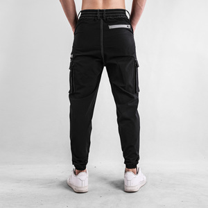 Pantalones Cargo de alta calidad para hombre, mallas informales con varios bolsillos para exteriores, senderismo, decoración de botones de invierno, pantalones de cintura media - Product Image 2