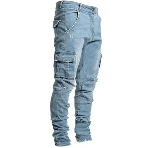 Design élégant Rue Slim Fit Offre Spéciale Mode Hommes Jeans Pantalon Haute Qualité Respirant Denim En Vrac Décontracté Et Personnalisation - Product Image 3