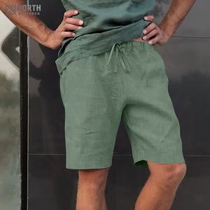 Pantalones Cortos Deportivos para Hombre, Color Sólido, Elásticos, Casuales, para Entrenamiento, Transpirables, para Gimnasio - Product Image 5