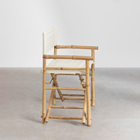Chaises de réalisateur pliantes multifonctionnelles à prix compétitif chaise de réalisateur pliable en bambou naturel pour événements