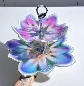 Support à gâteau en résine époxy élégant, présentoir décoratif pour desserts, piédestal pour mariages et fêtes en provenance d'Inde - Product Image 2