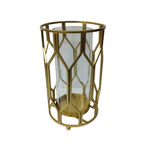 Bougeoir adapté à tous les styles de maison, ensembles de bougeoirs modernes en aluminium couleur or pour la décoration de la maison et du salon - Product Image 6