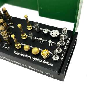 Kit de 29 Piezas para Implantes Dentales, Fresas de Osteodensificación, Elevación de Seno Maxilar, Herramientas Quirúrgicas de Odontología, Manual, Eléctrico, Metálico - Product Image 5