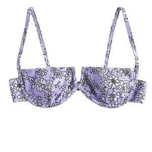 Ensemble de maillot de bain bikini deux pièces dos nu pour femme personnalisé avec impression personnalisée, logo frontal OEM, respirant et séchage rapide - Product Image 5