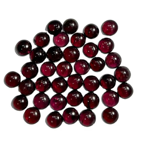 Cabujón de cristal rojo granate natural, piedras preciosas sueltas en forma de pera de todas las formas para la fabricación de joyas - Product Image 4