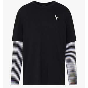 Chất Lượng Cao Tùy Chỉnh Hai Lớp Người Đàn Ông Của T-Shirts 100% Cotton Biểu Tượng Tùy Chỉnh <span class=keywords><strong>In</strong></span> Ấn Thư Thoáng Khí Nhanh Chóng Khô Ngắn Tay Áo - Product Image 1