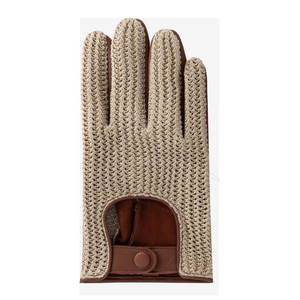 Gants d'hiver tactiles en cuir véritable de haute qualité avec doublure en laine – Protection premium du fabricant en vente - Product Image 4