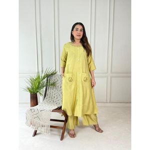 Ensemble de vêtements de luxe Vetican A Line Cordset kurti avec palazzo pour femmes, pour mariage, festival, fête, fonctions religieuses et culturelles - Product Image 6