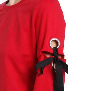 Nueva sudadera de invierno, camisa con diseño de logotipo personalizado, venta al por mayor, sudaderas de moda de Color rojo de calidad Premium para mujer 2025 - Product Image 5