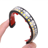 TCYATO Systèmes d'éclairage universels DC 12V LED pour motos 20cm 30cm 40cm Feu arrière Stop clignotant DRL Flow Turn Signal