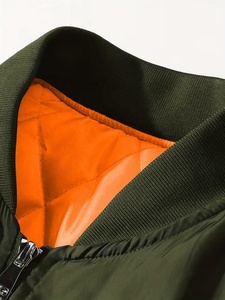 Vêtements pour hommes sur mesure, veste en satin de haute qualité, prix de gros, manteau pour hommes, fermeture éclair décontractée, col rabattu - Product Image 3