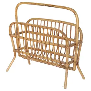 Việt Nam Thủ Công Mỹ Nghệ Tre Thủ Công Tạp Chí Giá Với Xử Lý Wicker Mây Chủ Tạp Chí Đứng Cỏ biển Cuốn Sách Lưu Trữ Giỏ