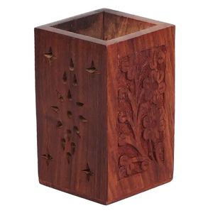 Porte-stylo en bois élégant accessoire de bureau et d'école poli à la main pour les étudiants et les travailleurs - Product Image 6