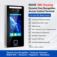Terminal de Control de Acceso con Reconocimiento Facial GUIDI DK45, Sistema Biométrico de Entrada a Puertas Resistente al Agua, Máquina de Asistencia con Tarjeta RFID y Contraseña